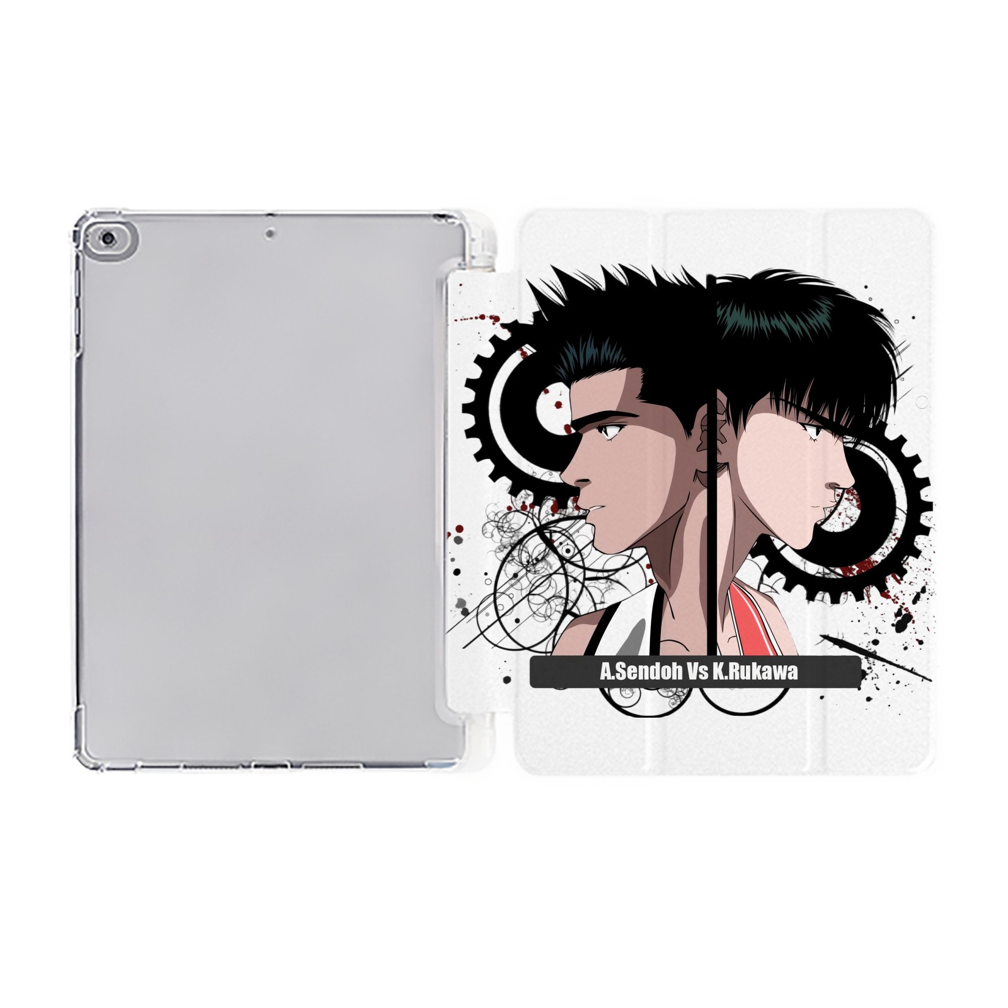 （画像用） SLAM DUNK／スラムダンク IPad ケース ペン収納付き 三つ折りスタンド PUレザー×シリコン 対応機種9.5/10.5/10.9インチ